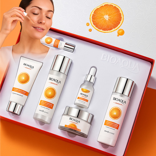Set Facial Vitamina C Antimanchas Hidratante Rejuvenecedor