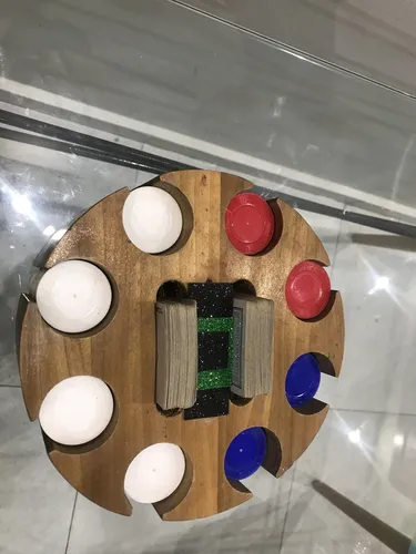 Set De Póker Con Base Giratoria (Usado)