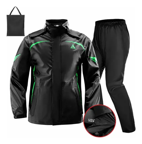 Capa Chuva Motoqueiro Impermeável Nylon Com Capuz