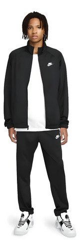 Sudadera Nike Hombre Club Pk Trk Suit Negro