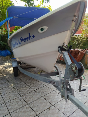 Imagem 10 de 13 de Barco Bote Lancha Pesca 5,30 Com Capota E Comando Artsol