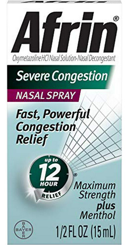 Severe Congestion Nasal Spray 15 Ml, Paquete De 2