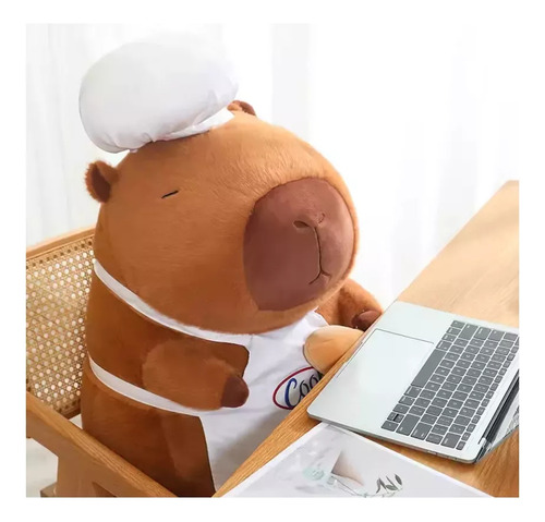 Peluche Capibara Con Mochila 40cm Grande Tierno Muñeco Suave