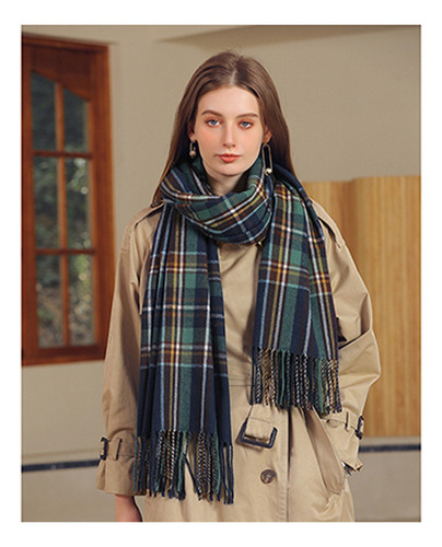 / Para Bufanda A Cuadros De Invierno Para Mujer, Bufanda