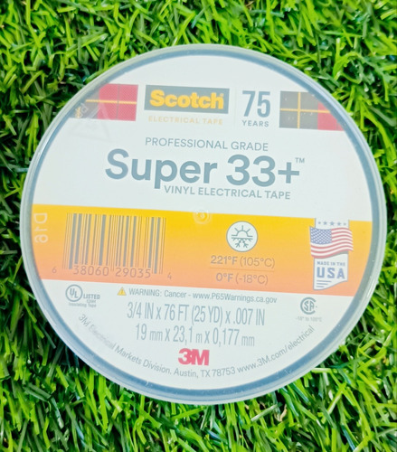 Teipe 3m Scotch Super 33+ Cinta Electrica