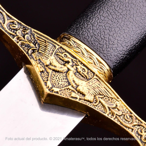 Imagen 7 de 10 de Espada Cuchillo Daga Mini Excalibur Abre Carta Templarios