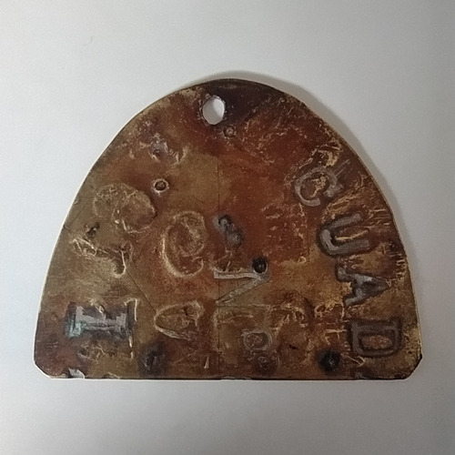 Antigua Plaqueta Metálica Ferrocarril Mitre