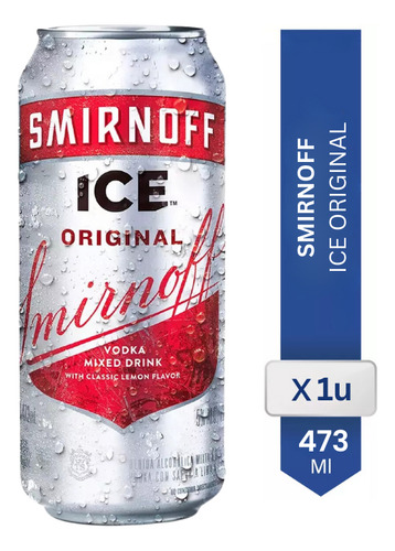 Vodka Smirnoff Ice Sabor Original Lata - 01almacen