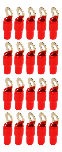20 Conectores De Terminales De Cobre De Calibre 4 De 8 Mm, C