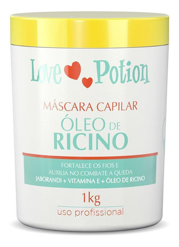 Máscara Capilar Hidratação Óleo De Rícino 1 Kg Love Potion