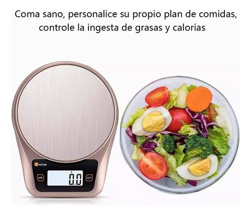 Balanza Pesa Digital Cocina Alimento Precisión Capacidad Máx