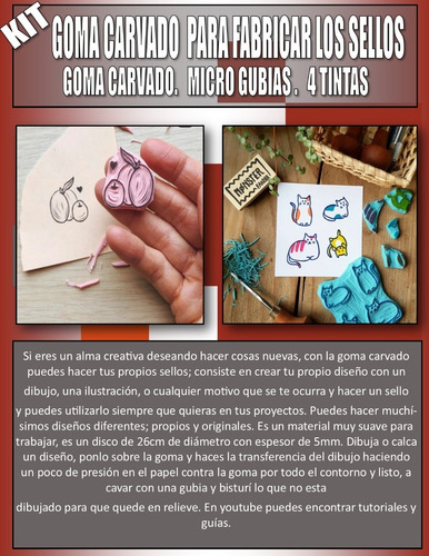 Goma Carvado Para Sellos