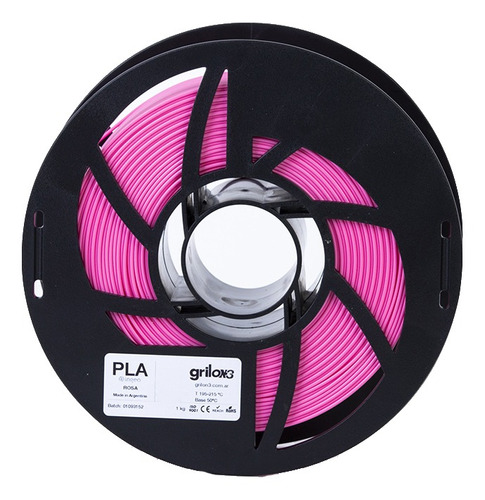 Imagen 1 de 3 de Filamento 3D PLA Grilon3 de 1.75mm y 1kg rosa