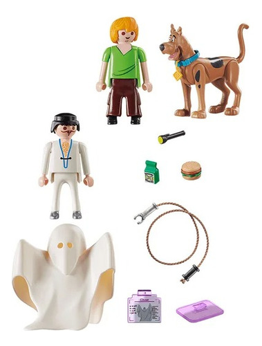 Scooby Doo Shaggy Fantasma 22 Piezas Playmobil 70287