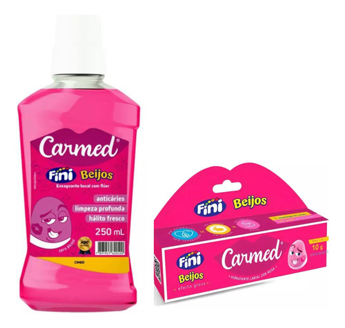 Carmed Fini Beijos Kit Completo Enxague/creme/labial