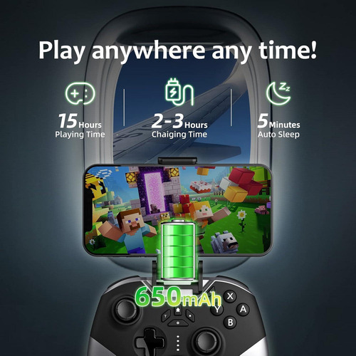 Controlador Bluetooth Aghi Para Nintendo Switch Y Pc - 15h