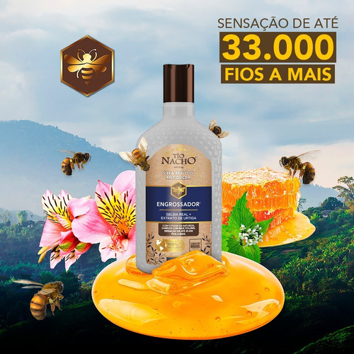 Shampoo Tío Nacho 200ml Engrossador