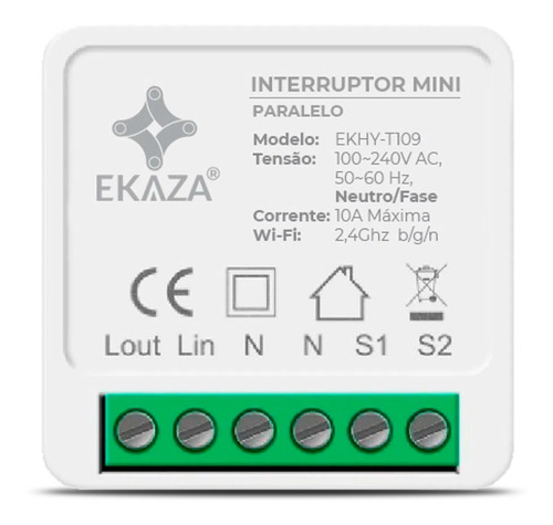 Imagem 5 de 7 de Ekaza Mini Diy Inteligente De Duas Vias Comutação 3 Pcs