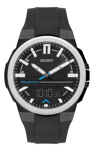 Relógio Masculino Orient Mtspa003 P1px Anadigi Solar