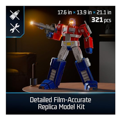 4d Build, Transformers Optimus Prime Kit De Modelo 3d Con Lu