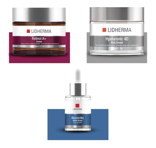 X3 Biosmotic Serum + Hyaluronic Rich + Retinol A+ Lidherma