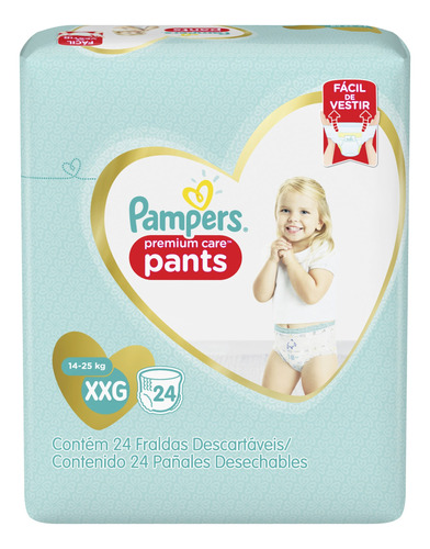 Pañales Pampers Premium Care Pants  Xxg 24 u