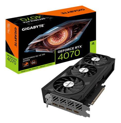 Tarjeta De Video Gigabyte Rtx 4070 Windforce Oc 12gb Gddr6