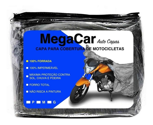 Imagem 1 de 6 de Capa Pra Cobrir Moto Impermeável Proteção Contra Sol Chuva