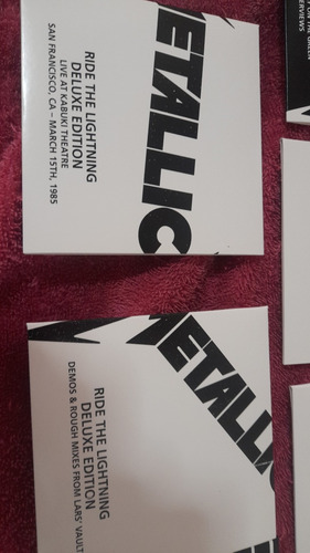 Metallica Cajas Box Importados. Nuevos Precio Por Unidad