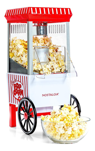 Maquina Para Popcorn, Nostalgia, Rojo/blanco, Vintage