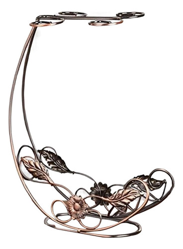 New. Estante Creativo Para Vino Con Soporte Para Copas,