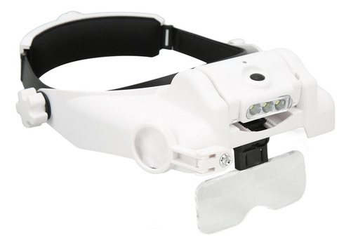 Lupa De Cabeça, Lupa, 3 Leds, 23 Tipos