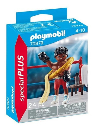 Figuras Para Armar Playmobil Campeón De Boxeo 24 Piezas