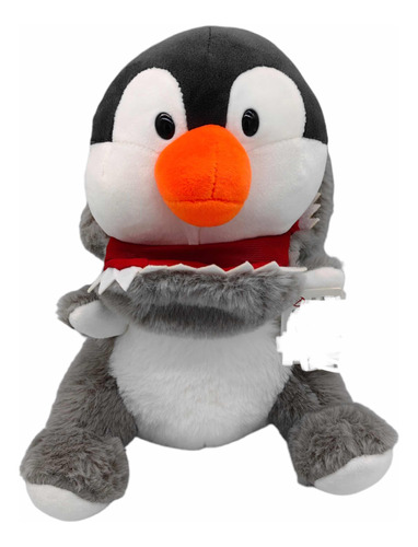 Pinguino De Peluche Con Disfraz De Tiburón 25cm
