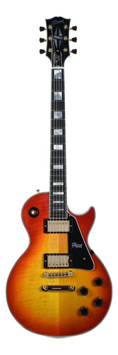 Guitarra eléctrica Gibson Custom Shop Les Paul Custom de arce/caoba heritage cherry sunburst brillante con diapasón de richlite