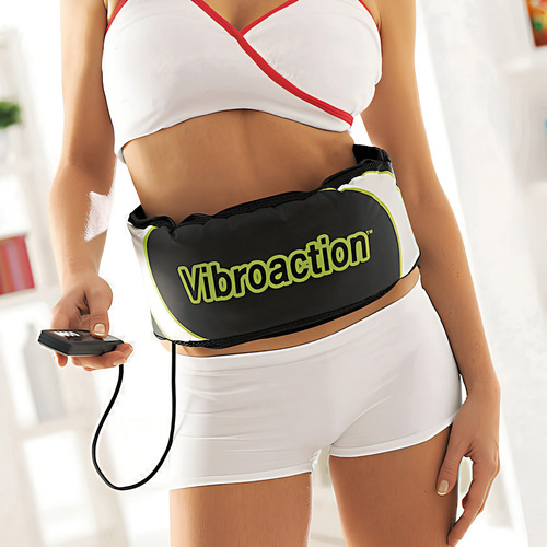 Cinturón Faja Reductora Vibrador Y Adelgazante Vibroaction Negro U