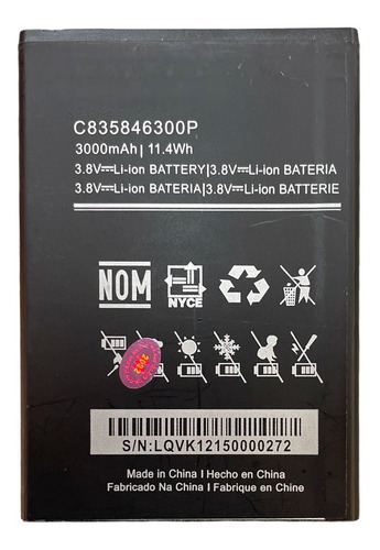 Batería Mk Cell Para Blu C835846300p G5 3000mah