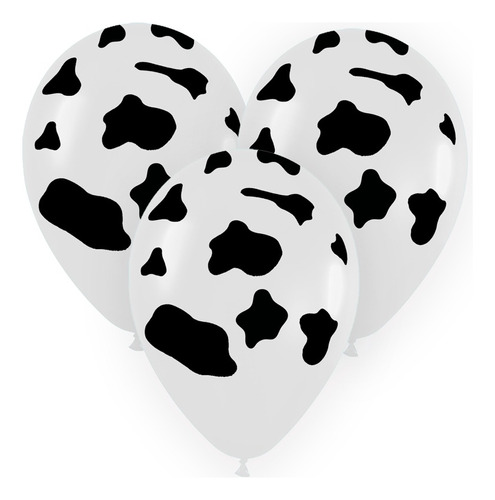 25 Globos Modelo Vacas 12 Pulgadas Excelente Calidad