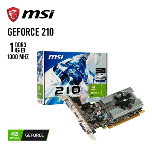 Tarjeta Grafica Msi Geforce N210 1gb Ddr3 Perfil Bajo