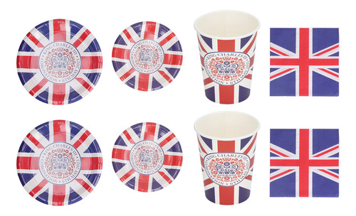 Vajilla De Papel Coronation, Suministros Para Tazas, Platos