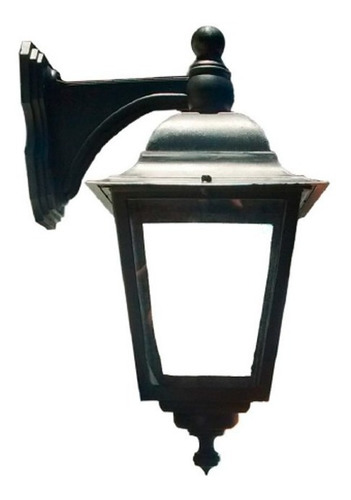 Imagen 3 de 6 de Aplique Farol Exterior Colonial Pvc Y Vidrio Apto Led