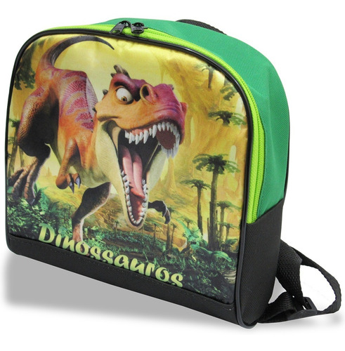 Kit Escolar Infantil Mochila Rodinhas Dinossauro Tamanho G