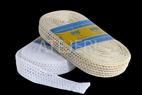 Imagen 5 de 5 de Puntilla Algodón Fb Art 819 De 45mm Por 10 Metros