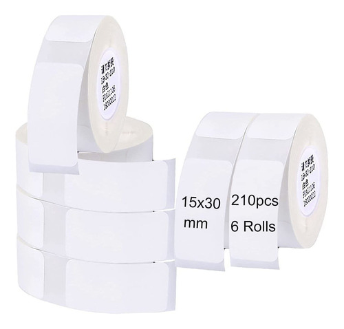 6 Rollos De Cinta De Etiquetas Niimbot D11 D110 15x30mm 2024