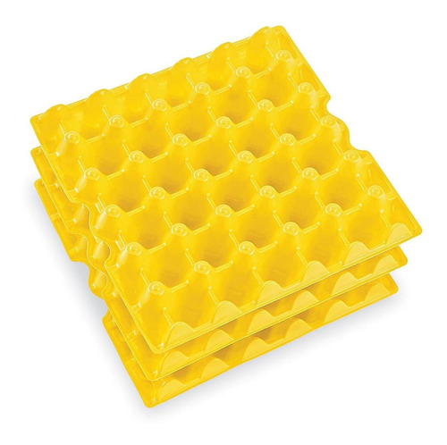 Separadores Plásticos Amarillos Para Piezas, 30x30cm, 50/paq