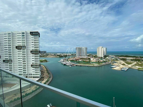 Imagen 8 de 27 de Departamento En Renta En Cancun Aria I Puerto Cancun