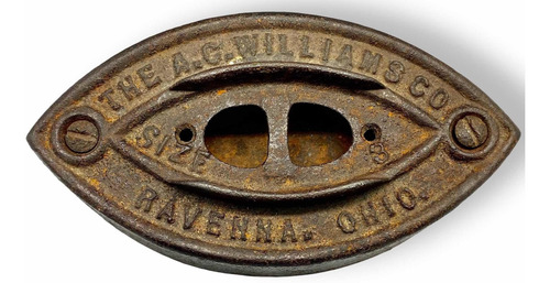 Antigua Plancha Fierro Hecha X The A. C. Williams Co. No. 3 (Usado)