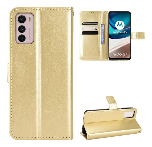 Funda Cuero Para Motorola G42 4g Estilo De Negocio Flip