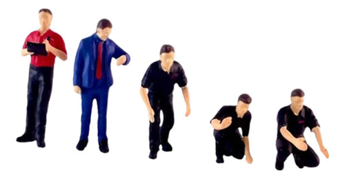 5 Piezas Diorama Figuras Personaje Reparador Escena Estilo C