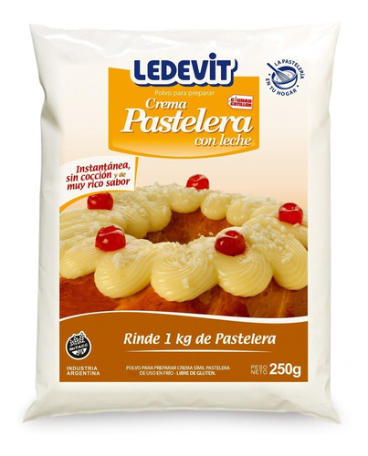 Crema Pastelera En Polvo Ledevit 250g - Ciudad Cotillón